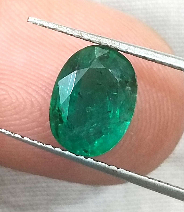 1.76ct Certified Natural Zambian Emerald Stone