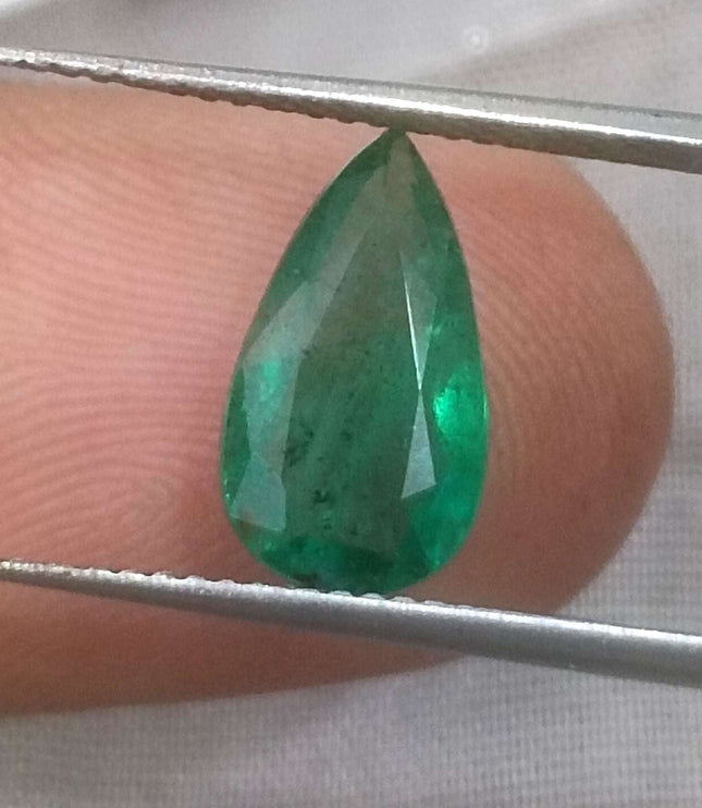 2.08ct Certified Zambian Natural Emerald Stone