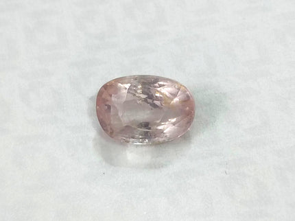 Padparadscha Sapphire 3.36ct IGI Certified Orangy Pink Oval Cut Loose Gemstone