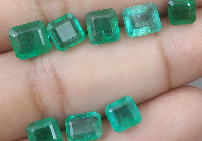 11.37ct Natural Zambian Emerald Parcel Loose Gemstone