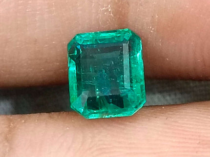 Certified 1.57ct Zambian Natural Emerald