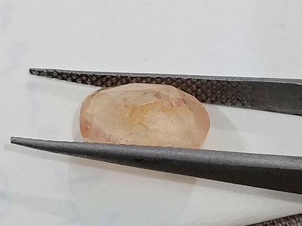 Untreated Padparadscha Sapphire 3.69ct Natural Certified Pinkish Orange Cushion Cut Gemstone