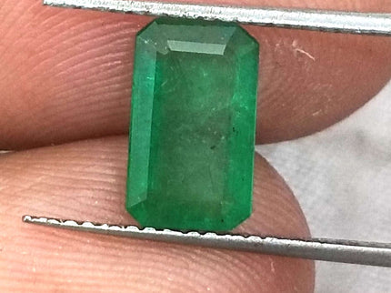 Swat Emerald 1.66 Certified Natural Medium Deep Green Gemstone