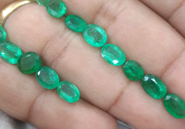 16.18ct Natural Zambian Emerald Parcel Earth Mined Loose Gemstones