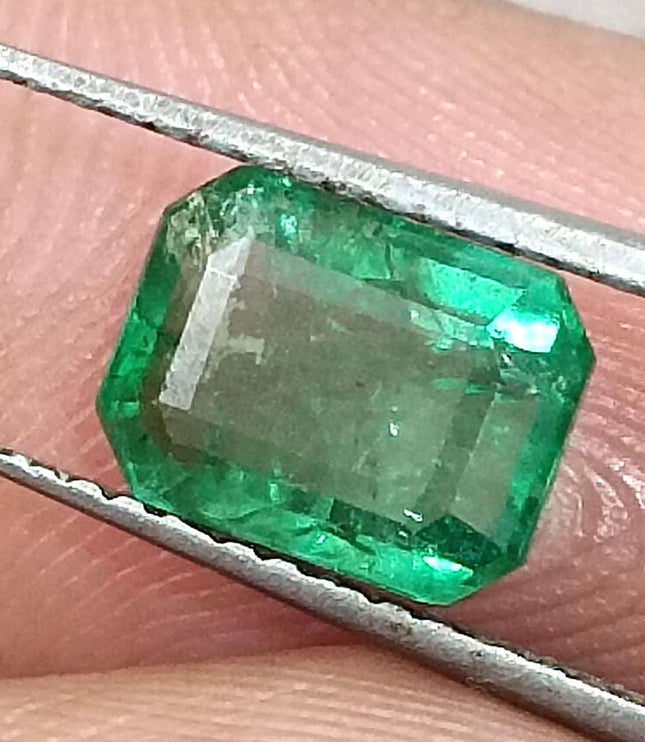 Certified 1.62ct Natural Zambian Emerald