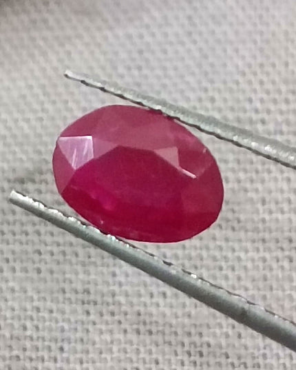 GSI Certified 1.03ct Mozambique Ruby, Natural Untreated Ruby