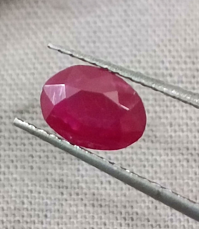 GSI Certified 1.03ct Mozambique Ruby, Natural Untreated Ruby