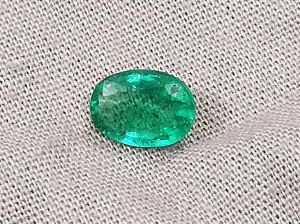 Certified 1.24ct Zambian Natural Emerald