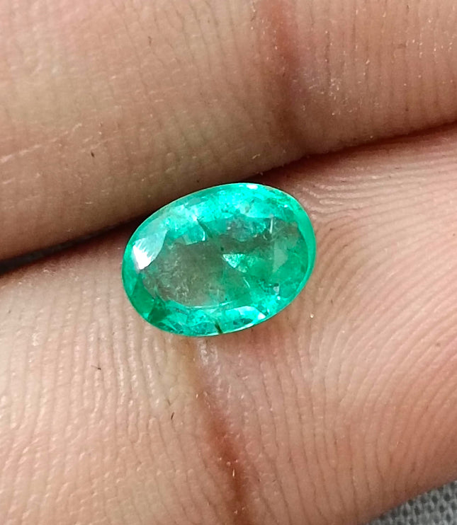 GSI Certified 1.42ct Panjshir Emerald Natural Gemstone