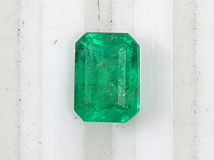 Panjshir Emerald 1.32ct Natural Certified Bright Neon Green Emerald Cut Loose Stone