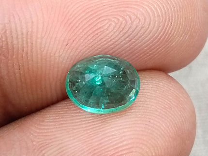 2.09ct Bright Medium Sea Foam Green SGL Certified Oval Cut Gemstone