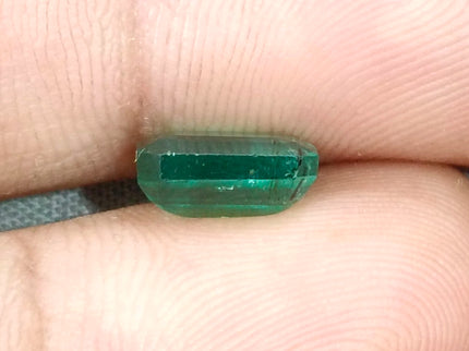 2.32ct Zambian Emerald, Natural Medium Light Green Octagon Cut Loose Gemstone
