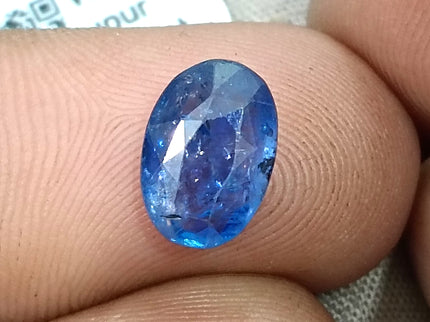Blue Sapphire 2.86ct Natural GSI Certified Medium Color Sri Lanka Oval Cut Loose Gemstone H