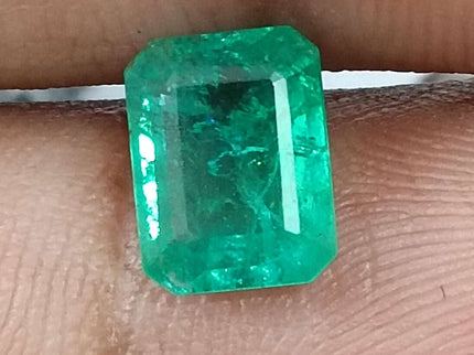 GSI Certified 1.76ct Natural Zambian Emerald Stone