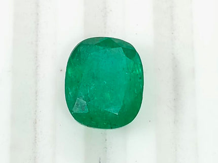 Zambian Emerald 3.61ct Certified Natural Deep Green Cushion Cut Gemstone