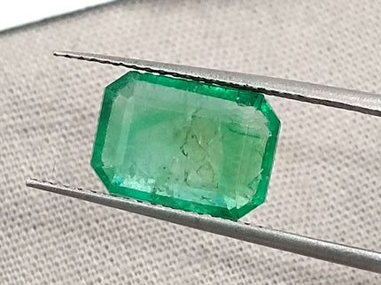 Certified 3.16ct Natural Panjshir Emerald