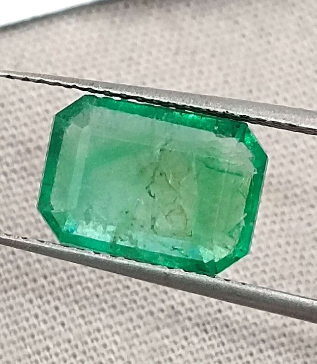 Certified 3.16ct Natural Panjshir Emerald