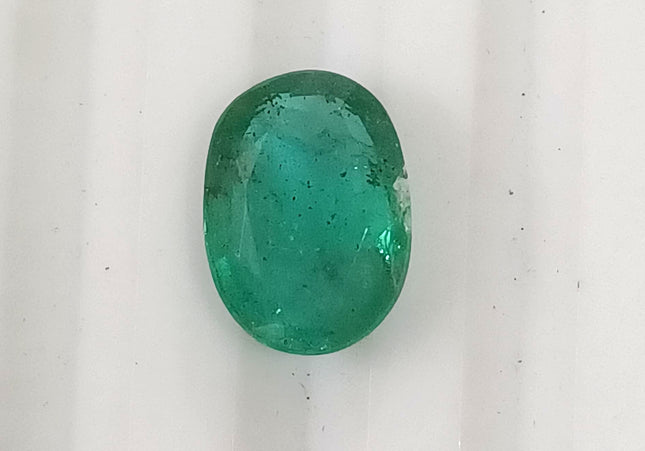 1.87ct GSI USA Certified Medium Deep Green Zambian Emerald Minor Oiled Loose Gemstone