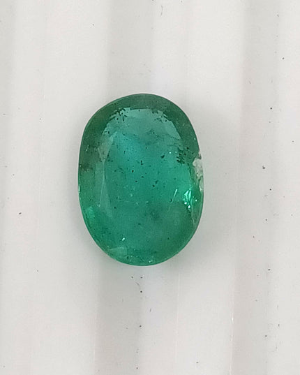 1.87ct GSI USA Certified Medium Deep Green Zambian Emerald Minor Oiled Loose Gemstone
