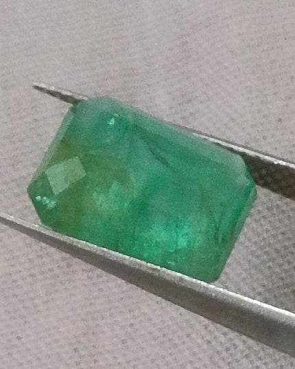 4.50ct GSI USA Certified Medium Green Swat Emerald Minor Oiled Loose Gemstone