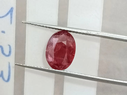 2.53ct Natural Unheated Ruby SGL Certified Mozambique
