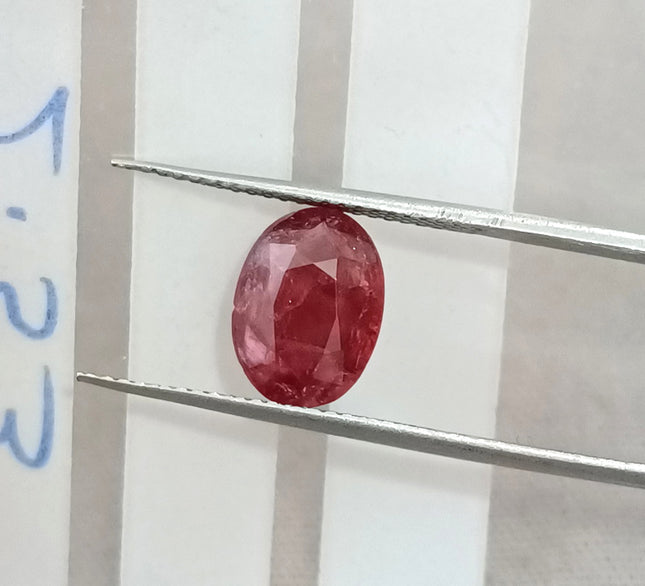 2.53ct Natural Unheated Ruby SGL Certified Mozambique