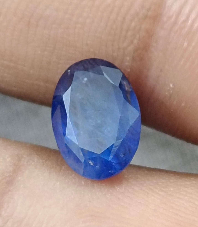 Royal Blue Sapphire 4.01ct Natural Oval Cut Loose Gemstone