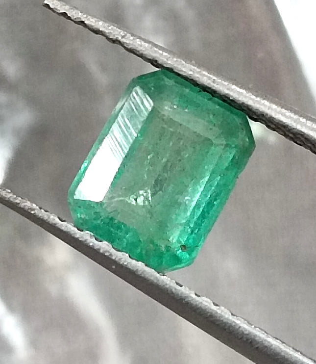 Panjshir Emerald 1.33ct Certified Natural Emerald cut Minor Oiled Loose Gemstone