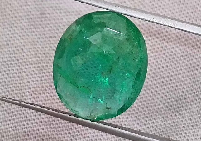 GSI Certified 6.23ct Medium Deep Emerald, Natural Gemstone