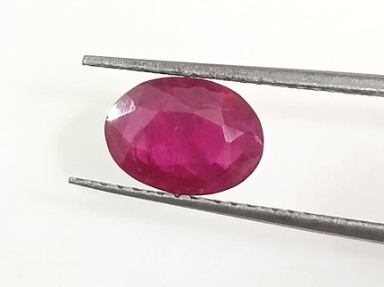 GSI Certified 1.10ct Deep Maroon Red Ruby, Untreated