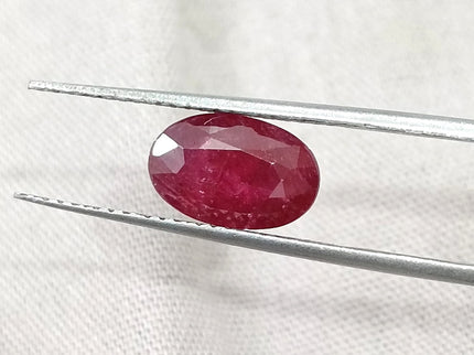 2.12ct Natural Ruby Unheated Mozambique SGL Certified Rasberry Red Oval Cut Loose Gemstone