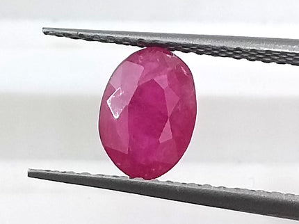 GSI Certified 1.03ct Mozambique Ruby, Natural Untreated Gemstone