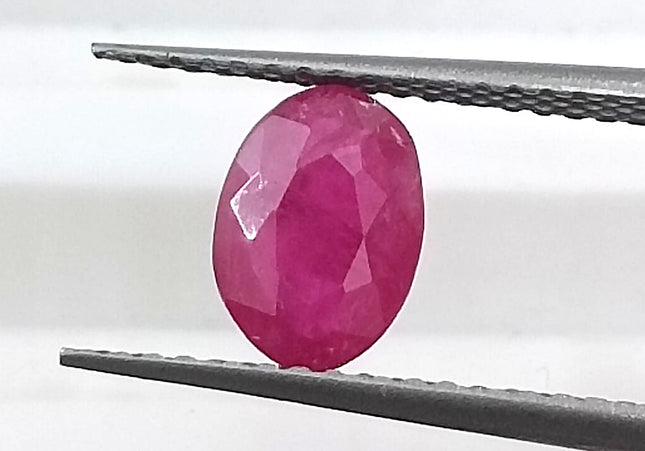GSI Certified 1.03ct Mozambique Ruby, Natural Untreated Gemstone