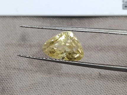 Untreated Yellow Sapphire 2.63ct Natural Certified Triangular Cut