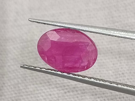 GSI Certified 1.32ct Mozambique Ruby, Natural untreated Gemstone