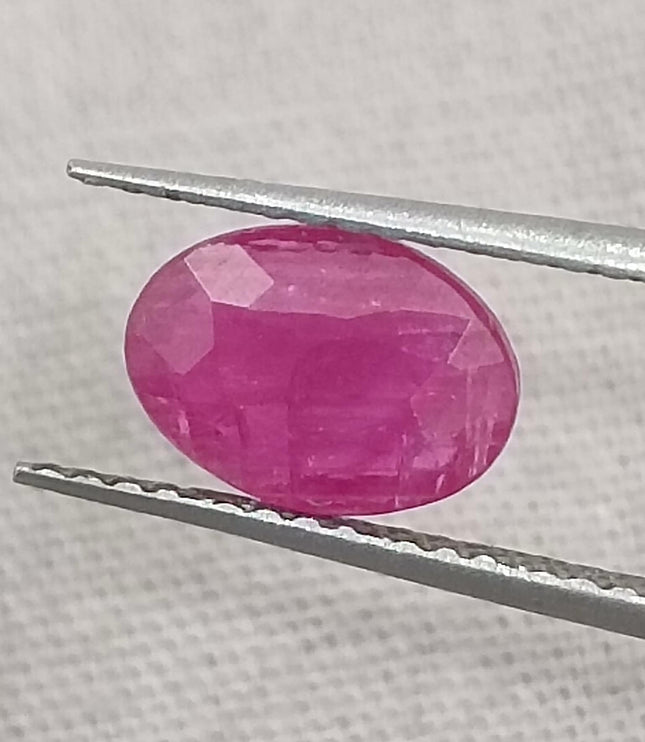 GSI Certified 1.32ct Mozambique Ruby, Natural untreated Gemstone