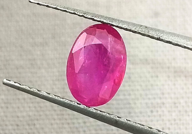 GSI Certified 0.92ct Mozambique Ruby, Natural Untreated Gemstone