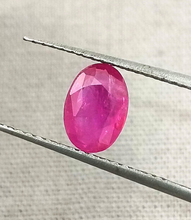 GSI Certified 0.92ct Mozambique Ruby, Natural Untreated Gemstone
