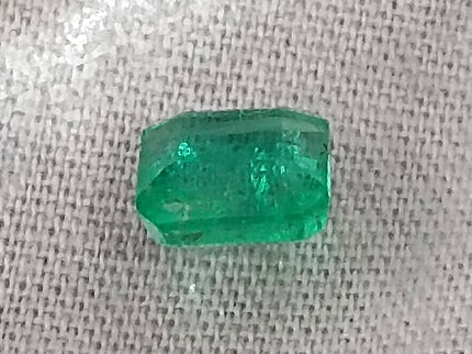 Colombian Emerald 1.34ct Natural Vivid Green Octagon Cut Loose Stone
