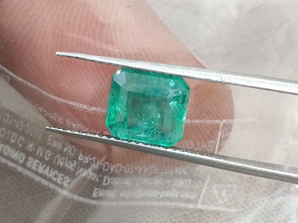 2.08ct Emerald Natural Octagon Cut Medium Intense Green Gemstone