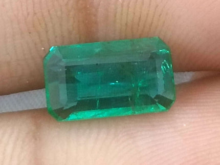 2.29ct Quality Natural Emerald, Certified Zambian Origin Octagon Cut Stone