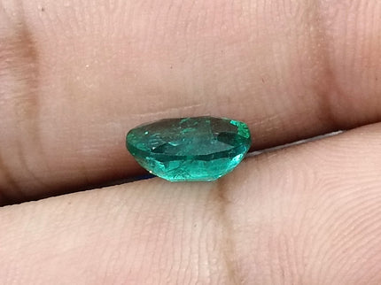 1.53ct Natural Emerald Zambia Medium Deep Green SGL Certified Oval Cut Loose Stone