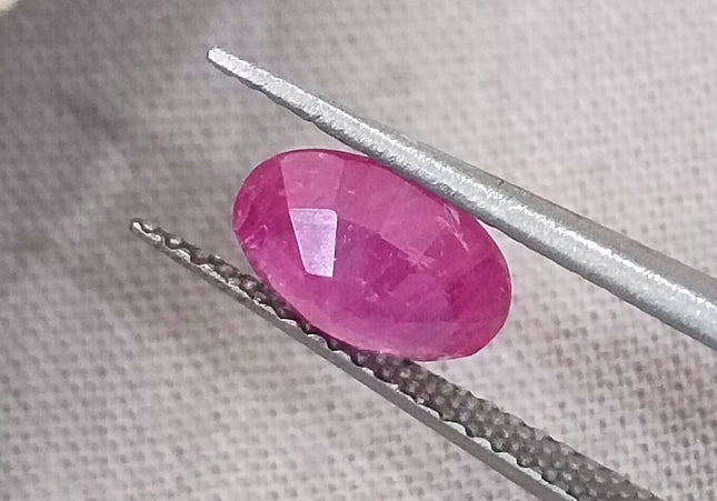 GSI Certified 1.37ct Mozambique Ruby, Natural Untreated Gemstone