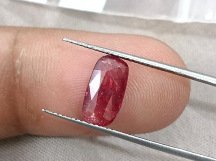 2.04ct Unheated Natural Ruby Wine Red SGL Certified Mozambique Cushion Cut Loose Stone