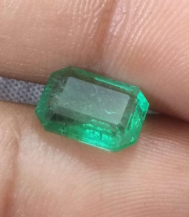 2.35ct Certified Zambian Natural Emerald Stone