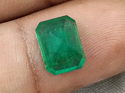 Zambian Emerald 2.47ct Medium Deep Pure Green Certified Natural Loose Gemstone