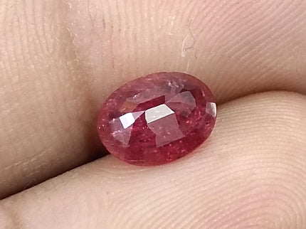 2.93ct Unheated Natural Ruby Mozambique SGL Certified Deep Rasberry Red Gemstone