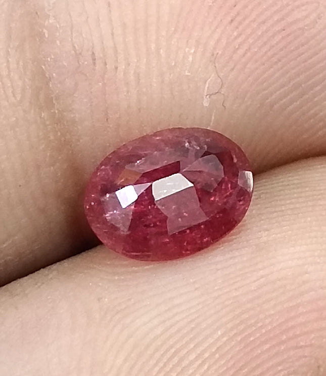 2.03ct Unheated Natural Ruby Mozambique SGL Certified Deep Rasberry Red Gemstone