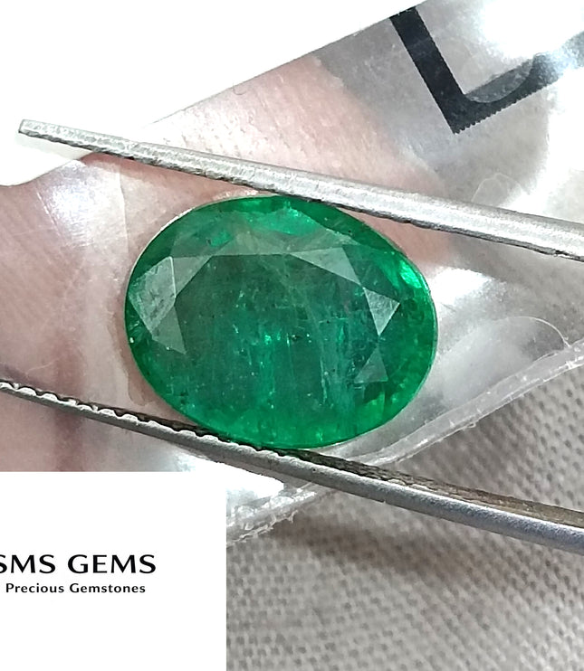 3.19ct Vivid Green Natural Emerald