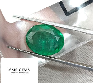3.19ct Vivid Green Natural Emerald